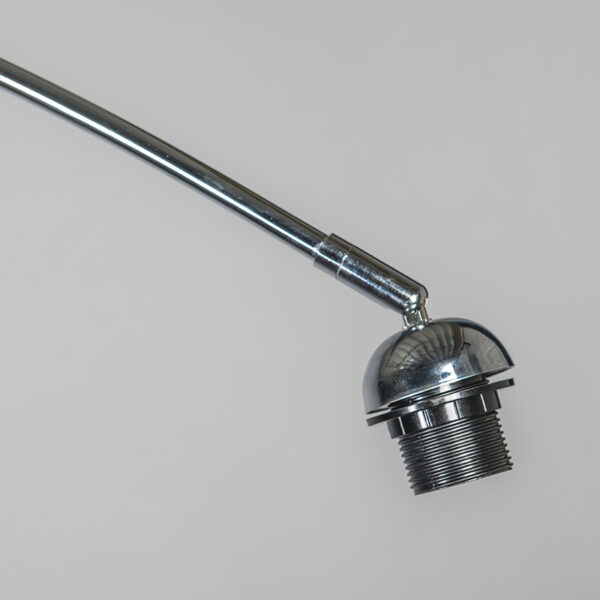 Moderne booglamp chroom verstelbaar zonder kap - Afbeelding 2