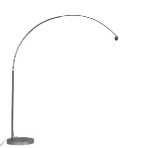 booglampen Moderne booglamp chroom verstelbaar zonder kap Metaal Chroom Deze moderne vloerlamp is een echte sfeermaker binnen jouw Het tijdloze metalen