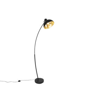 booglampen Scandinavische booglamp zwart met goud Recife Metaal Zwart Deze gebogen vloerlamp is een echte zwarte metalen past perfect in Scandinavisch interieur