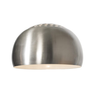 booglampen Stalen kap voor booglamp XXL Roestvrij staal Met deze RVS lampenkap geef je jouw interieur een moderne uitstraling. De kan zowel hanglamp als staande