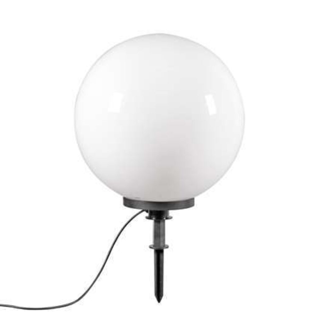 buitenlampen Buitenlamp met grondpin 50 cm IP44 Bol Kunststof Wit Een perfecte basislamp in de tuin of bij het terras. Deze buitenlamp wordt geleverd inclusief