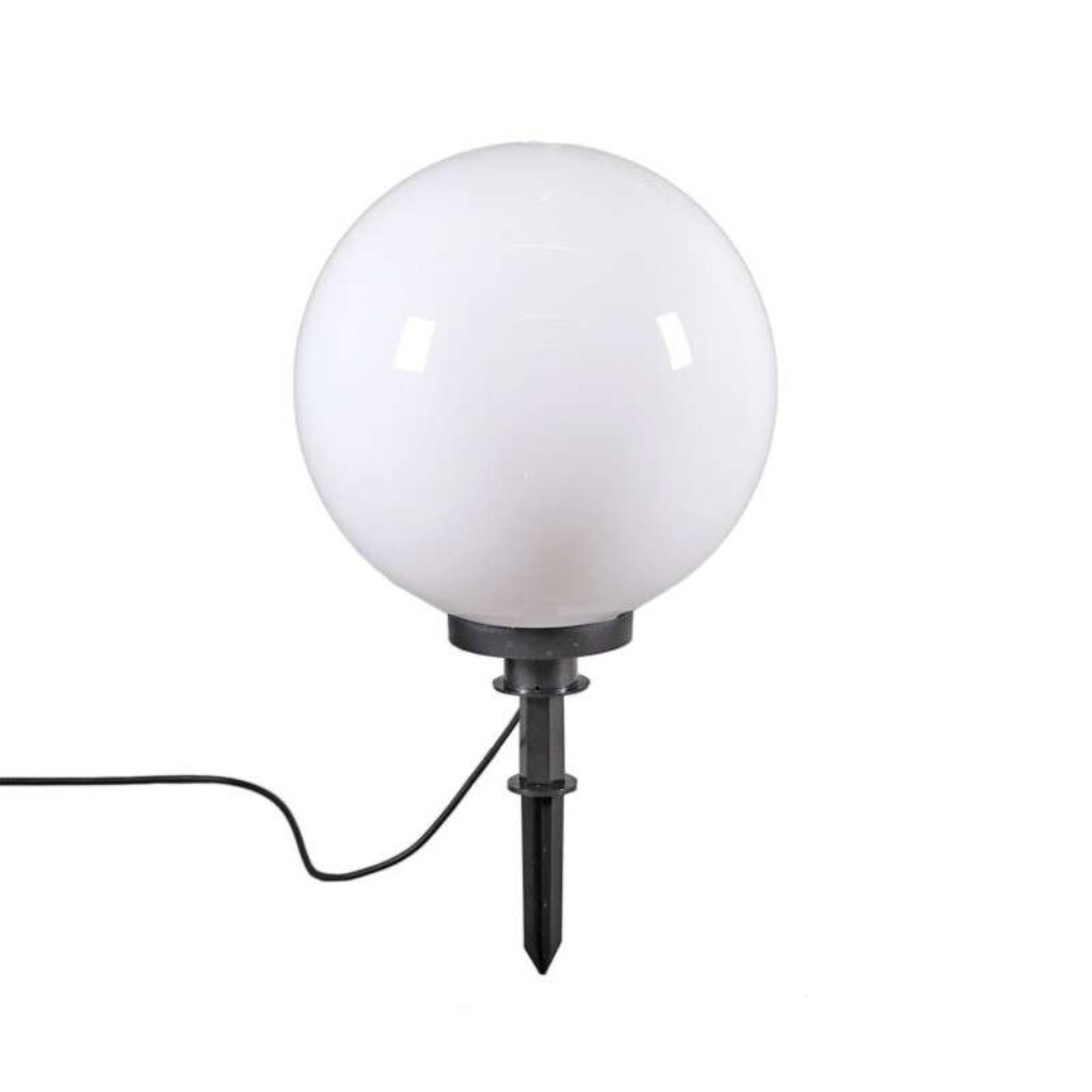 buitenlampen Moderne buitenlamp met grondpin 40 cm IP44 Bol Kunststof Wit Deze is inclusief De bollen passen perfect in een moderne omgeving. kunststof bol wit