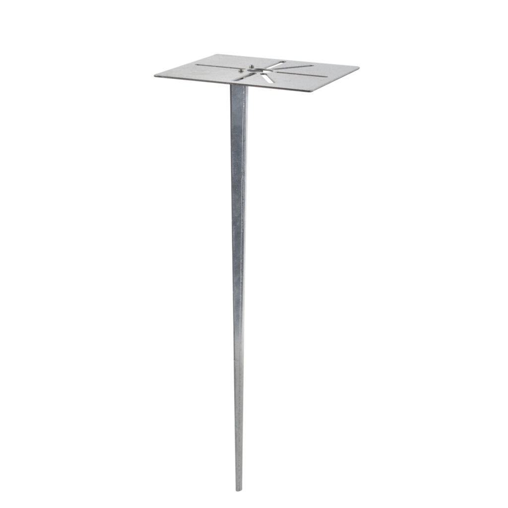 buitenlampen Stalen grondpin met bevestigingsmateriaal Staal Universeel thermisch verzinkte compleet bevestigingsmateriaal. Deze zorgt ervoor dat je jouw