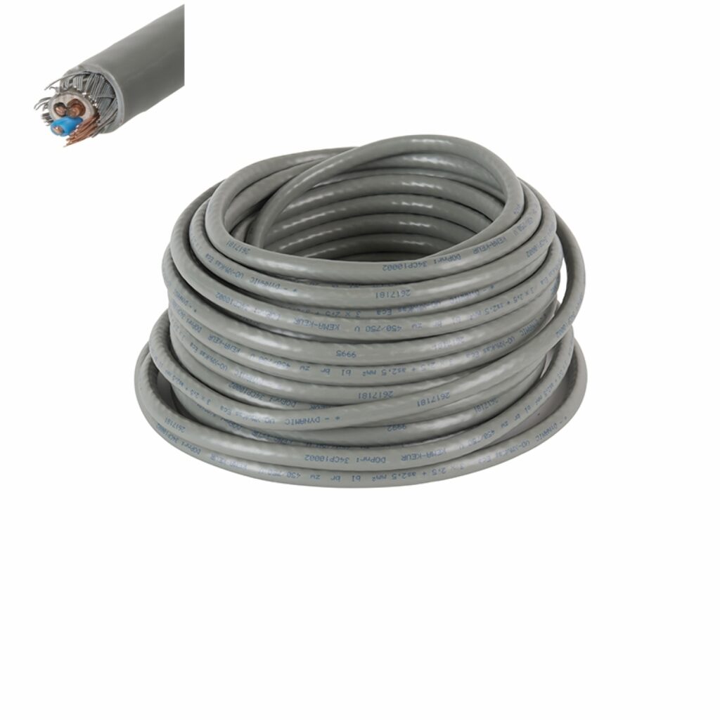 diversen Grondkabel op rol Eca 3x25 MM2 25 MTR Grijs Deze grondkabel is een installatiekabel voor verbindingen in de woningbouw en bedrijfsbouw installaties