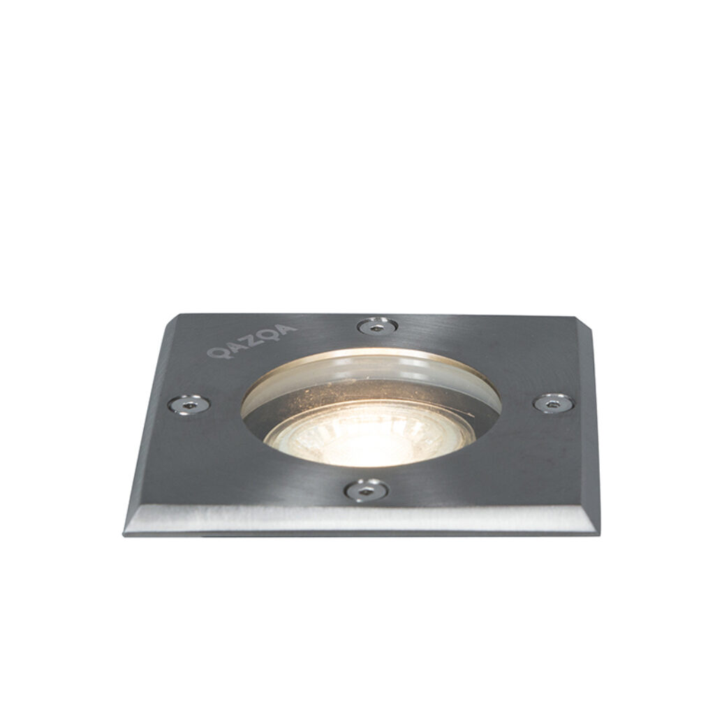 grondspots Grondspot staal 105 cm IP65 Basic Square GlasRoestvrij Staal Met deze inbouwspot voorzie je de tuin van erg sfeervolle en functionele verlichting.
