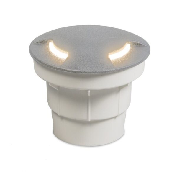 grondspots Moderne buiten grondspot grijs incl. LED IP67 Ceci 2 Kunststof Grijs Een simpele maar stijlvolle is deze afgewerkt in hoogwaardig kunststof met een