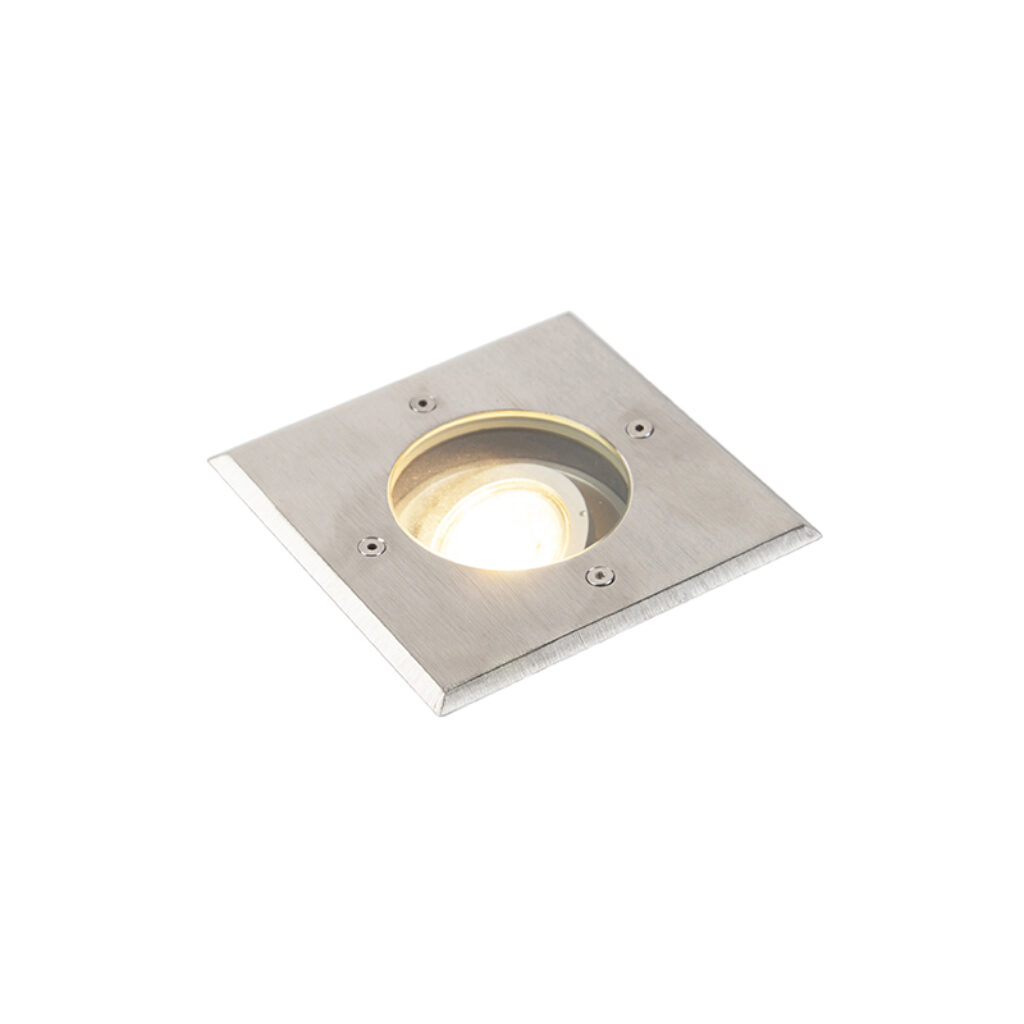 grondspots Moderne grondspot staal 135 cm IP67 Basic Square Roestvrij Staal Een simpele maar stijlvolle is deze Basis afgewerkt in RVS Wat speciaal maakt dat