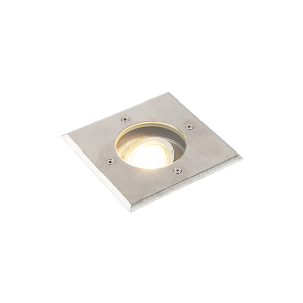 grondspots Moderne grondspot staal 135 cm IP67 Basic Square Roestvrij Staal Een simpele maar stijlvolle is deze Basis afgewerkt in RVS Wat speciaal maakt dat