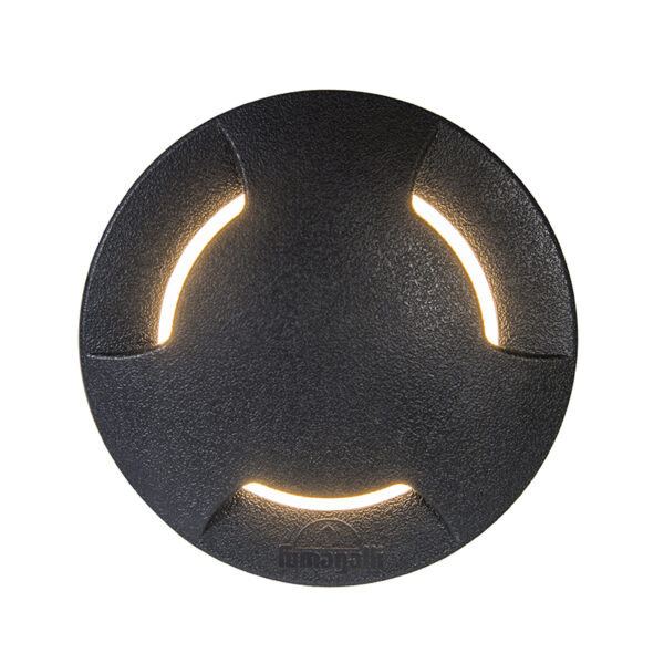 Set van 3 buiten grondspot zwart incl. LED IP67 - Ceci 2 - Afbeelding 2