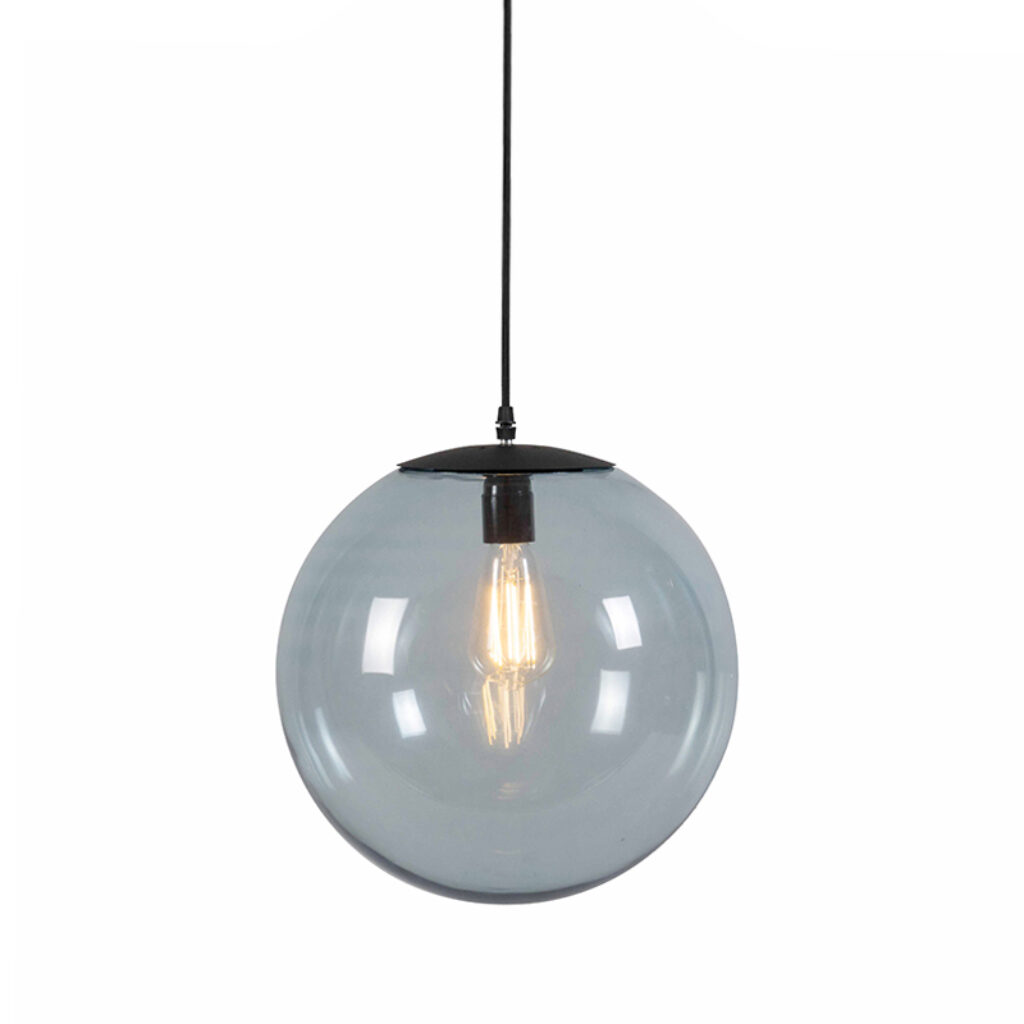 hanglampen Art Deco hanglamp grijs 35 cm Pallon GlasStaal Grijs Super leuke deze Een tijdloos ontwerp en hij geeft een enorm sfeervolle touch aan jouw wookamer