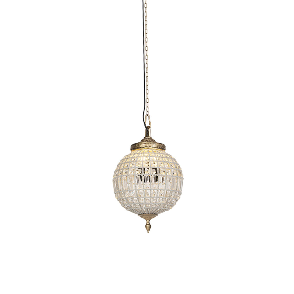 hanglampen Art Deco hanglamp kristal met goud 35 cm Kasbah AluminiumGlasKristal Hanglamp is een pareltje om te De lamp aandacht voor detail gemaakt zoals de