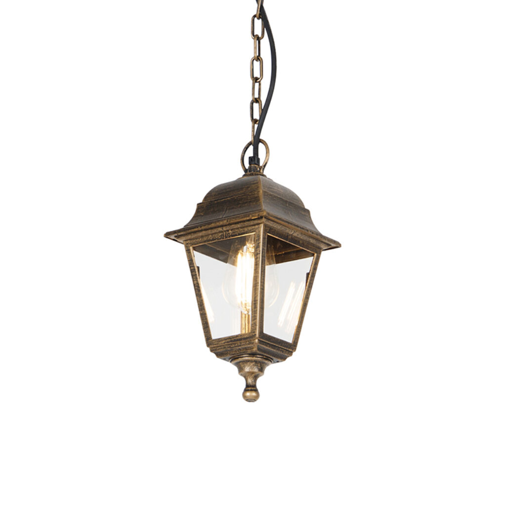 hanglampen buiten Klassieke hanglamp antiek goud IP44 Capital GlasKunststof Een leuke buitenlamp die is afgewerkt in en met een Deze steelt de show bij je