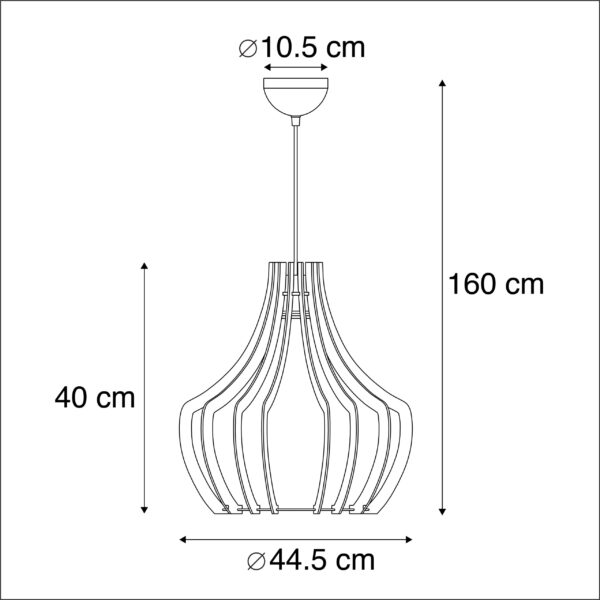 Design hanglamp hout - Twan - Afbeelding 3
