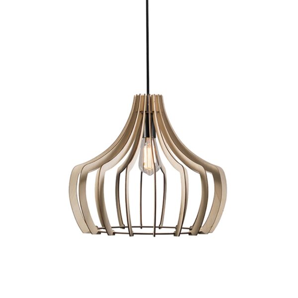 hanglampen Design hanglamp hout Twan Hout Bruin Deze prachtige is een echte toevoeging aan jouw Het houten materiaal maken deze echt speciaal en helemaal hip.