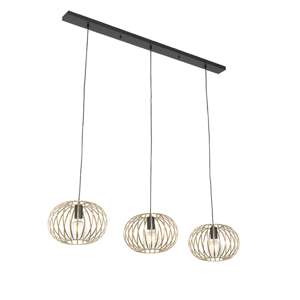 hanglampen Design hanglamp messing Johanna Staal Wat een sfeervolle is De stalen spijlen zorgen voor gezellig lichteffect op de muren. Leuk boven eettafel of