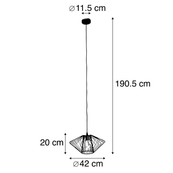 Design hanglamp messing - Stiel - Afbeelding 3