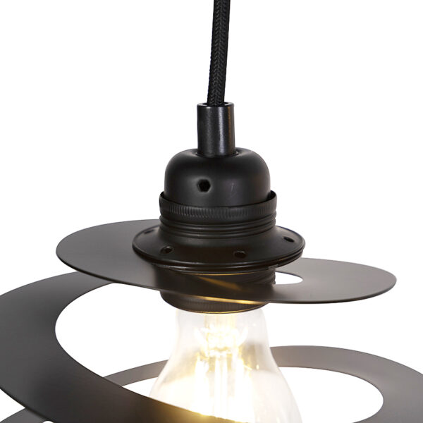 Design hanglamp 2-lichts met spiraal kap 20 cm - Scroll - Afbeelding 2