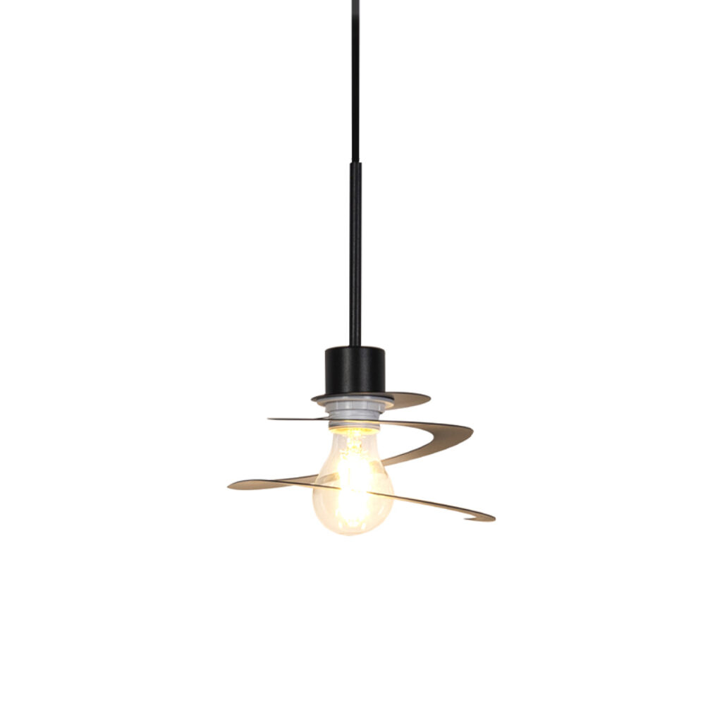 hanglampen Design hanglamp met spiraal kap 20 cm Scroll Staal Zwart Op zoek naar een uniek stuk in jouw Dan is deze echt wat jij zoekt. Hij mooi afgewerkt