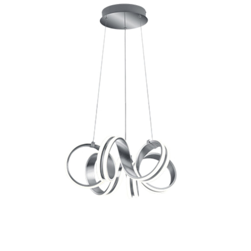 hanglampen Design hanglamp staal dimbaar incl. LED Filum Metaal Staal Haal een mooi stukje design in huis met de Filum. Wat deze lamp zo uniek maakt is ronde