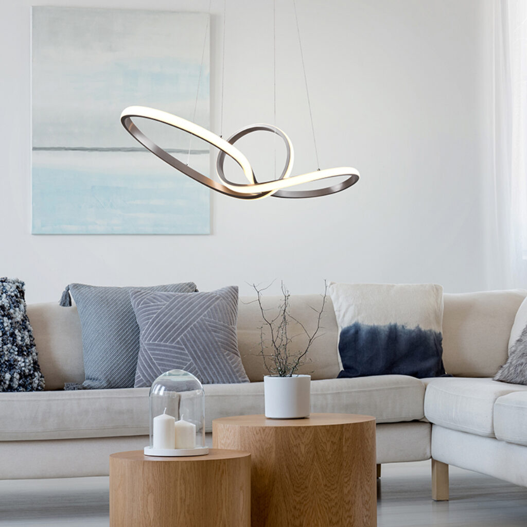hanglampen Design hanglamp staal incl. LED dimbaar Levi StaalKunststof Staal Met haal je een uniek exemplaar in huis. Deze design is gemaakt van kunststof met