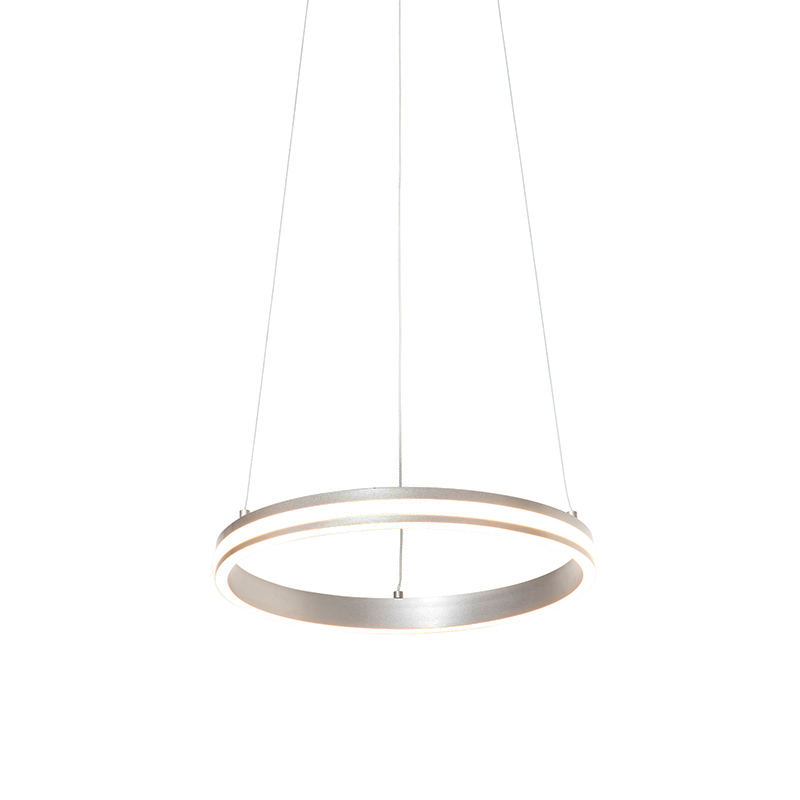 hanglampen Design hanglamp staal incl. LED dimbaar Navara AluminiumKunststofStaal Staal Hanglamp maakt jouw interieur nog Zijn strakke design zorgt ervoor dat