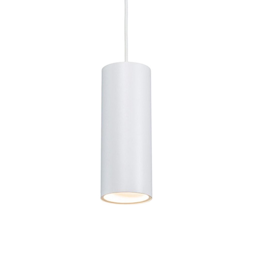 hanglampen Design hanglamp wit Tubo Aluminium Wit Deze super strakke design in cilinder vorm past perfect een modern interieur. Hij is volledig gemaakt van