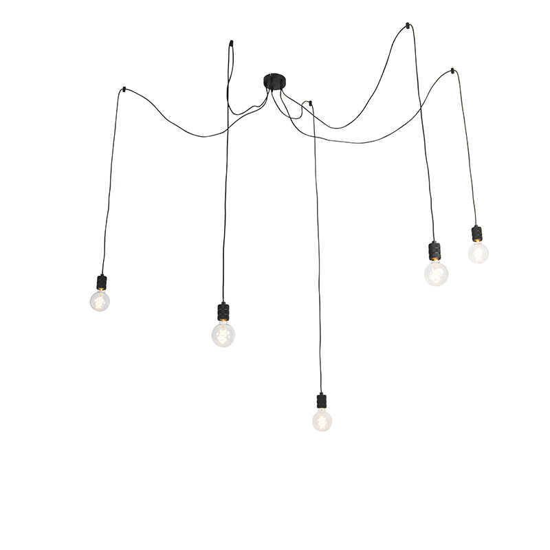 hanglampen Design hanglamp zwart Cavalux Staal Zwart Een design deze Door het simplistische en de zwarte kleur past hij in elke woonstijl. Je kan hem zonder kap