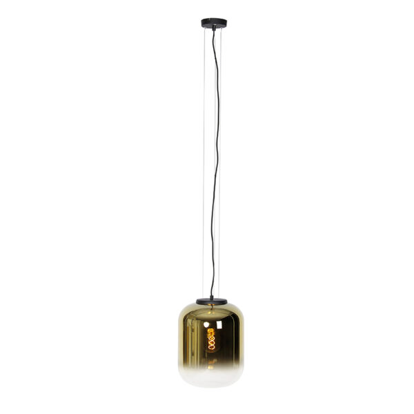 Design hanglamp zwart met goud glas - Bliss - Afbeelding 2