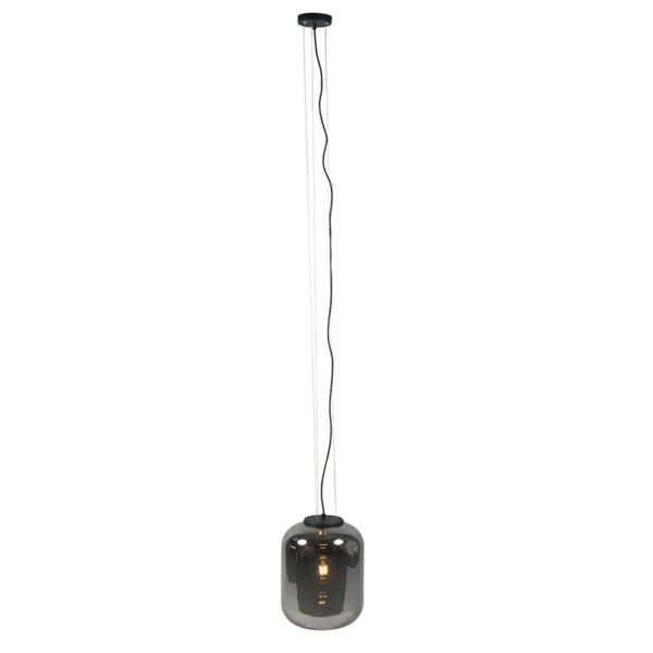 Design hanglamp zwart met smoke glas - Bliss - Afbeelding 2