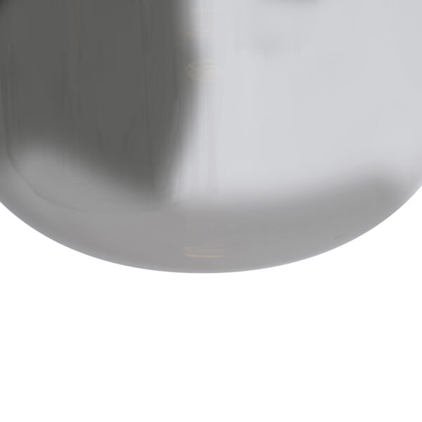 Design hanglamp zwart met smoke glas 2-lichts - Bliss - Afbeelding 2