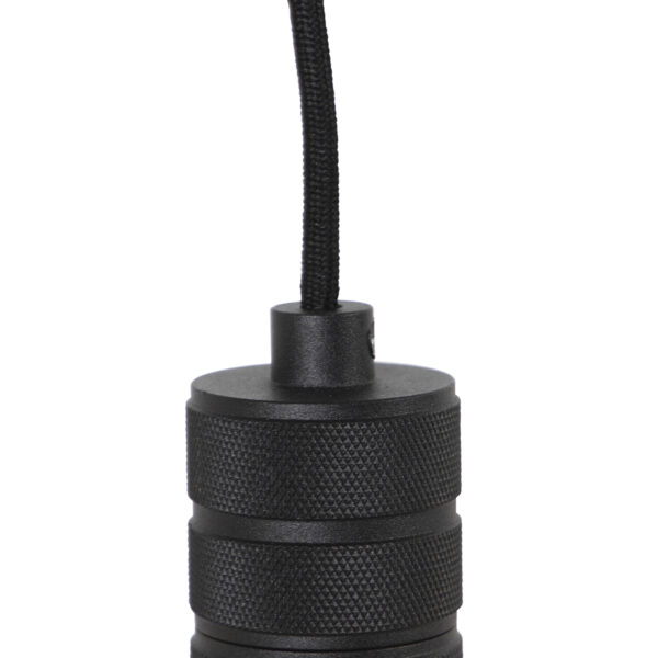 Design hanglamp zwart met stekker incl. LED lamp dimbaar - Cavalux - Afbeelding 3