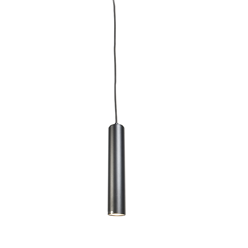 hanglampen Design hanglamp zwart Tuba small Staal Zwart Deze heeft een minimalistisch en strak design in cilinder vorm. De uitstraling past helemaal de huidige