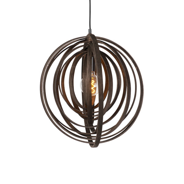 hanglampen Design ronde hanglamp bruin hout Arrange Hout Bruin Breng de natuur in huis met deze volledig gemaakt uit Iedereen houdt wel van een beetje De staat
