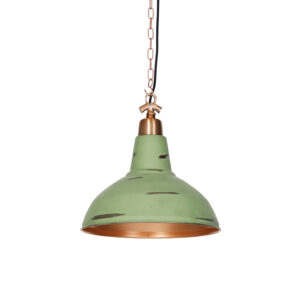 hanglampen hanglamp antiek koper Goliath Metaal Groen Een stoere lamp is Goliath. De sprankelende verweerd koperen kleur met groen en het ophangsysteem maken