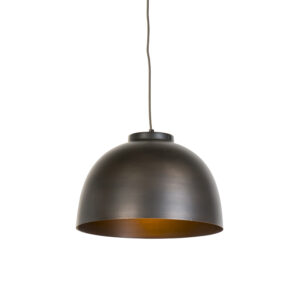 hanglampen hanglamp bruin 40 cm Hoodi Staal Bruin Als je op zoek bent naar een stoere die jouw interieur helemaal compleet Dan is deze wat voor Met zijn kap het