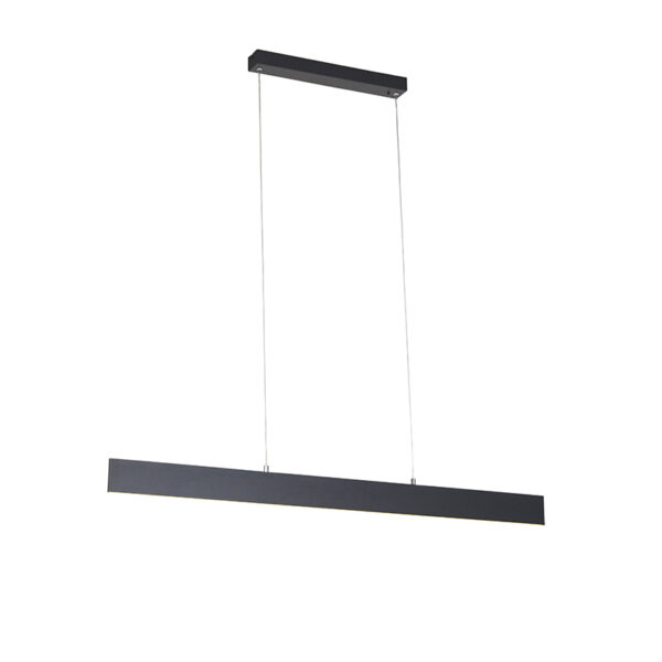 hanglampen Hanglamp donkergrijs incl. LED met afstandsbediening Casper AluminiumStaal Donkergrijs Jouw moderne interieur is niet compleet zonder hanglamp Casper