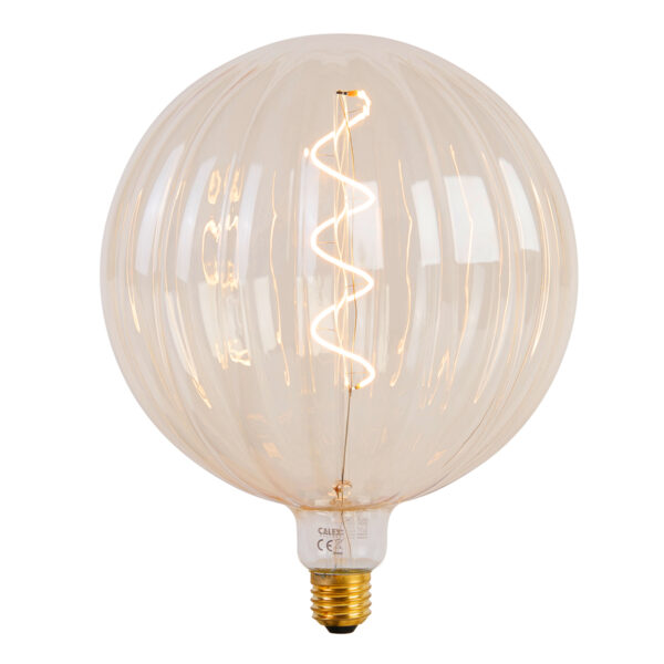 Hanglamp goud 5-lichts incl. LED amber dimbaar - Cava Luxe - Afbeelding 2