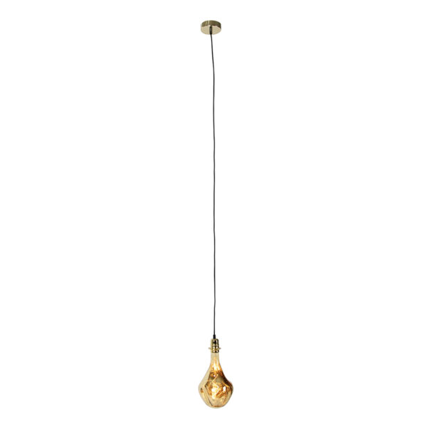 Hanglamp goud incl. LED amber dimbaar - Cava Luxe - Afbeelding 2