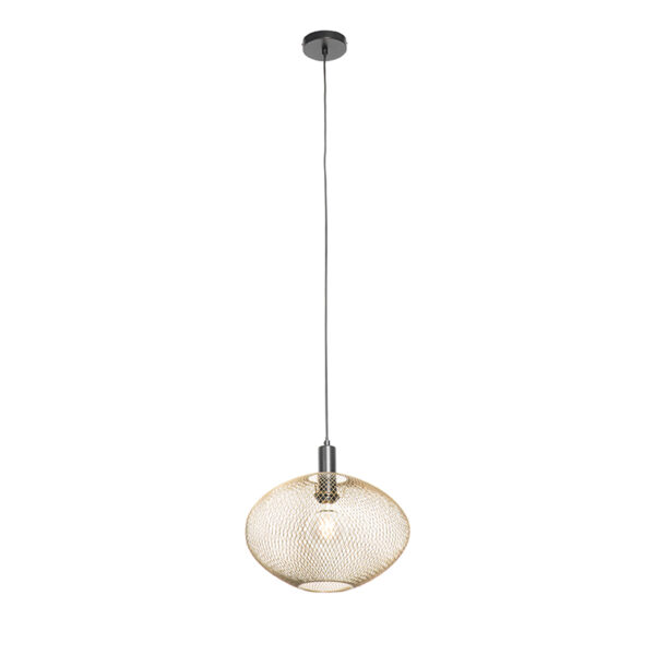Industriële hanglamp goud - Molly - Afbeelding 2