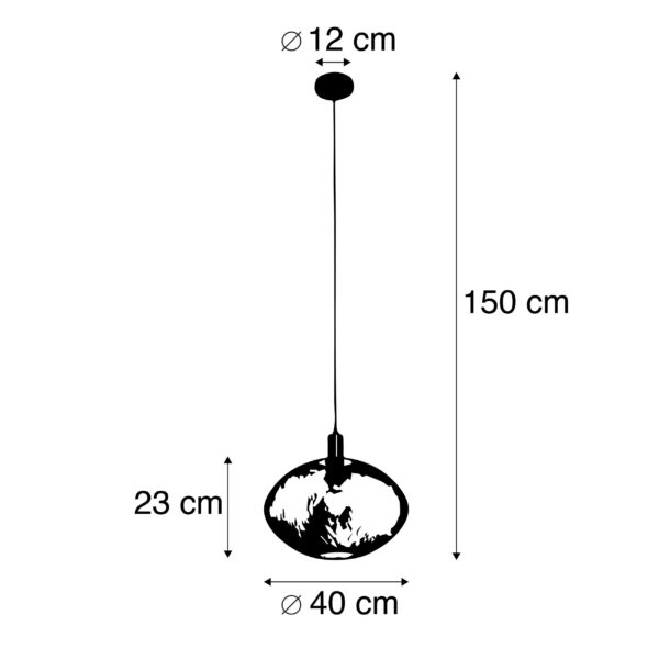 Industriële hanglamp goud - Molly - Afbeelding 3
