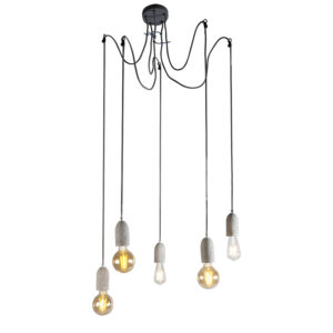 hanglampen hanglamp grijs beton Cava 5 Steen Beton Grijs De is een stijlvolle voor de liefhebber. Met deze Hanglamp beschik je over vijf lampen die met elkaar