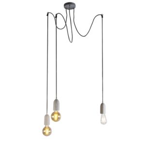 hanglampen hanglamp grijs beton Cava 3 Steen Beton Grijs De is een stijlvolle voor de liefhebber. Met deze Hanglamp beschik je over drie lampen die met elkaar