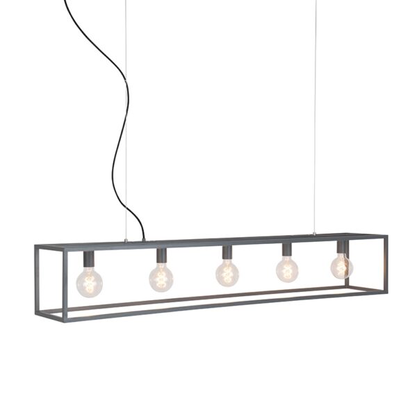hanglampen hanglamp grijs Cage Staal Donkergrijs Lekker luchtig ontwerp met een sterk minimalistisch beeld kies jij ook voor deze stijlvolle Deze is stoer en