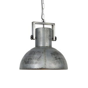 hanglampen hanglamp grijs 40 cm Samia Sabo Staal Deze stoere zorgt voor een look in Hij is afgewerkt met oud grijze kleur wat hem ultieme geeft. De verstelbaar