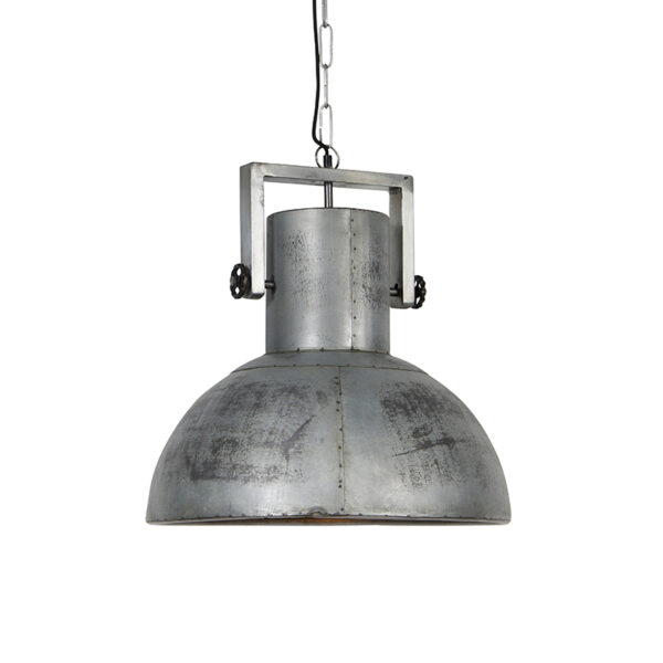 hanglampen hanglamp grijs 40 cm Samia Sabo Staal Deze stoere zorgt voor een look in Hij is afgewerkt met oud grijze kleur wat hem ultieme geeft. De verstelbaar