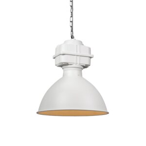 hanglampen hanglamp klein mat wit Sicko Metaal Wit Deze fabriekslamp geeft je interieur net dat stoere randje. De lamp is vervaardigd uit metaal in een witte