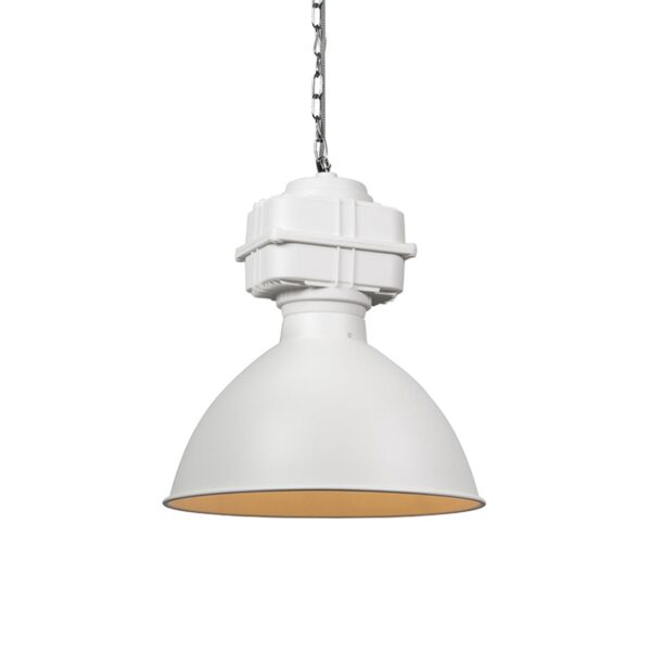 hanglampen hanglamp klein mat wit Sicko Metaal Wit Deze fabriekslamp geeft je interieur net dat stoere randje. De lamp is vervaardigd uit metaal in een witte