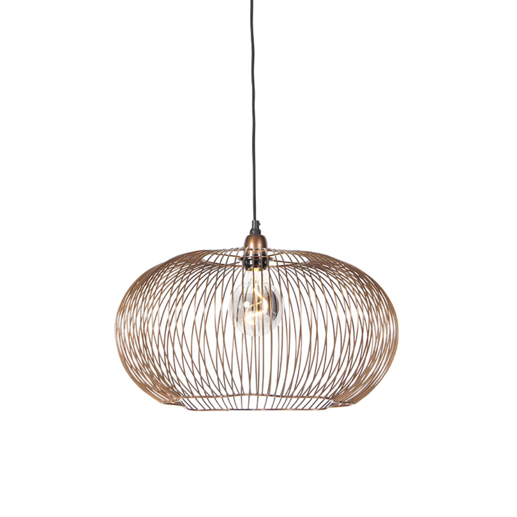 hanglampen hanglamp koper 49 cm Finn Staal Koper is niet alleen een tijdloze lamp maar ook nog eens heel erg on trend. Een die je kamer ruimtelijk gevoel zal
