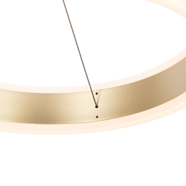 Hanglamp messing langwerpig incl. LED 3-staps dimbaar 3-lichts - Lyani - Afbeelding 2