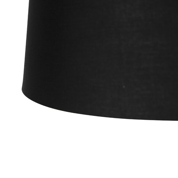 Hanglamp met katoenen kappen zwart met goud 35 cm - Blitz II zwart - Afbeelding 2